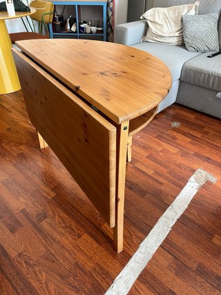 Mesa plegable madera maciza