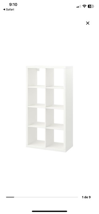Estantería blanca almacenaje