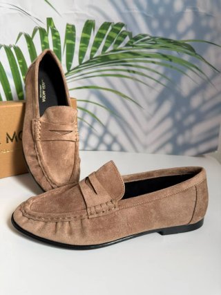 Mocasines efecto ante. Número 37