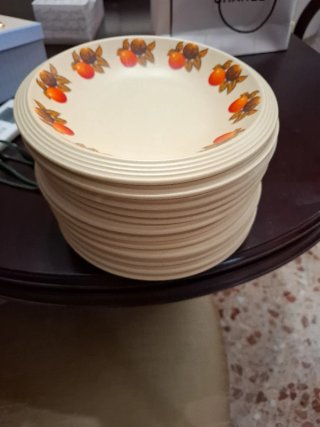 Vajilla cerámica vintage frutitas