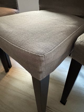 Juego de 4 sillas de comedor grises