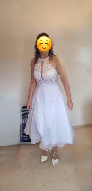 Vestido de Novia Blanco Sin Entrenar