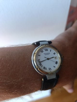 Reloj Technos Quartz Esfera Blanca