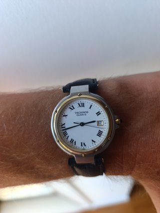 Reloj Technos Quartz Esfera Blanca