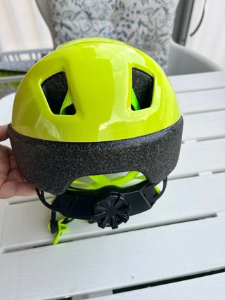 Casco infantil Btwin amarillo