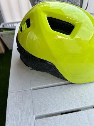 Casco infantil Btwin amarillo