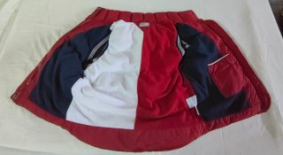 Tommy Hilfiger Denim Puffer Vest Red size M Fleece