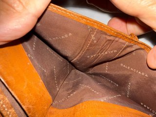 Cartera Balenciaga Piel Marrón Vintage