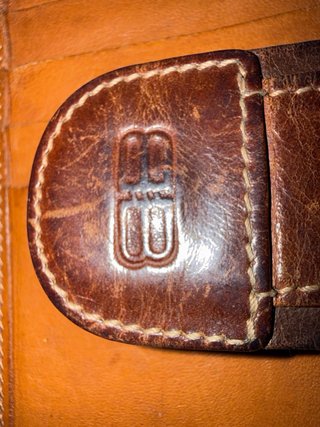 Cartera Balenciaga Piel Marrón Vintage
