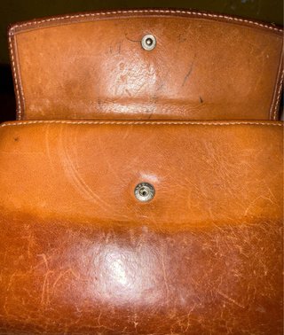 Cartera Balenciaga Piel Marrón Vintage