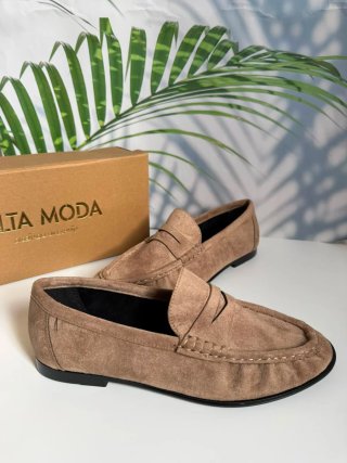 Mocasines efecto ante. Número 40