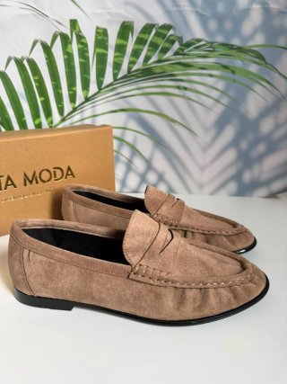 Mocasines efecto ante. Número 40