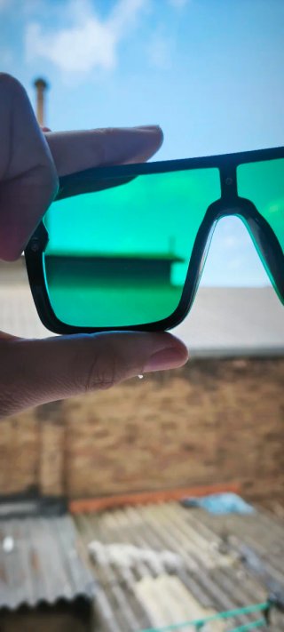 Gafas de sol oversize efecto espejo