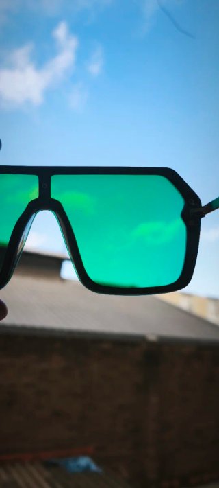 Gafas de sol oversize efecto espejo
