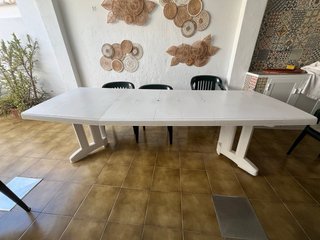 Mesa Comedor Jardín Blanca