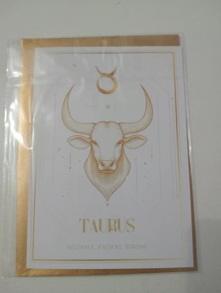Tarjeta de felicitación Tauro