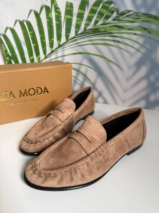 Mocasines efecto ante. Número 41
