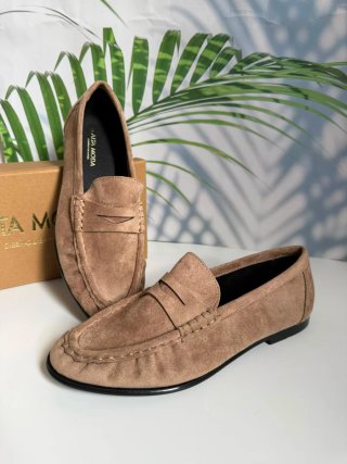 Mocasines efecto ante. Número 41