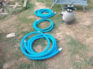 Piscina desmontable y accesorios