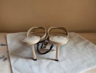 Mules Zara Piel Beige