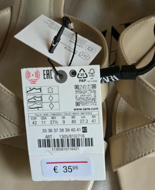 Mules Zara Piel Beige