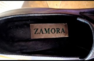 Zapatos negros tacón bajo Zamora mujer