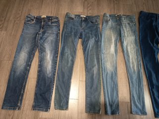 6 Vaqueros Pitillo Mujer T.8/34/36/XS Bershka 15€