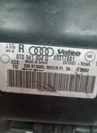 Faro der 8t0941004q audi a5 3.0 tdi quattro 256734