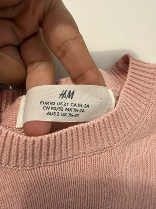 Jersey niña rosa ciervo talla 92