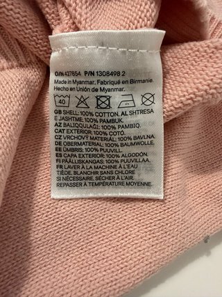 Jersey niña rosa ciervo talla 92