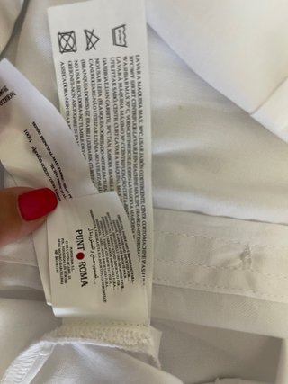 Camisa Blanca Punto Roma Talla 42