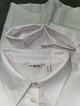 Camisa Blanca Punto Roma Talla 42