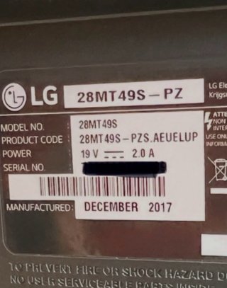 Smart TV LG LED 28" - LG 28MT49S-PZ
