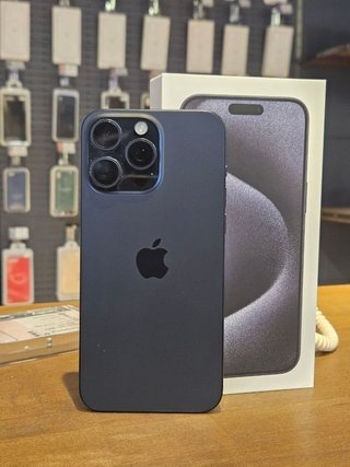 IPHONE 15 PRO MAX 1TB AZUL 100% BAT - 0 CICLOS