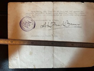 Lote 5 documentos Falange Guerra civil  Asturias