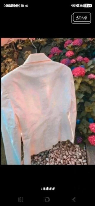 Giacca K di Koan bianca cotone donna