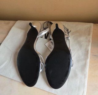 Sandalias Zara Kitten Plateadas