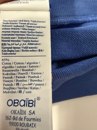 Jersey infantil azul talla 86