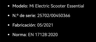 Patinete Eléctrico Xiaomi Negro