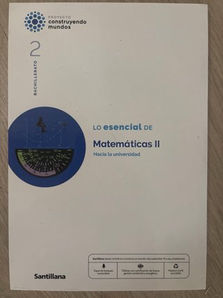 Libro matemáticas ii bachillerato