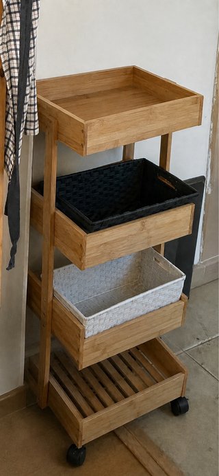 Estantería madera Ikea+ mueble para verduras