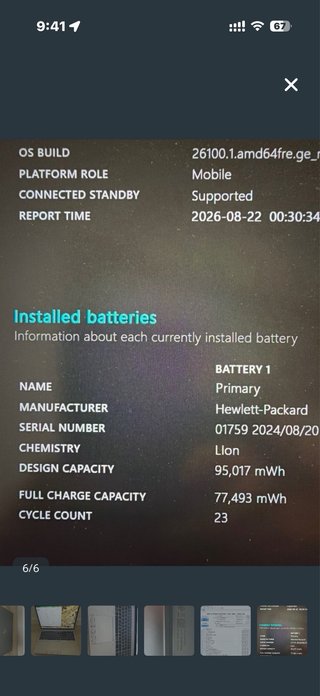 HP ZBook Fury 16 G11 - Casi nuevo (27 ciclos bat)
