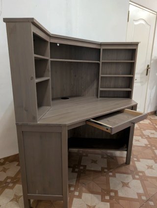 Escritorio de esquina de madera