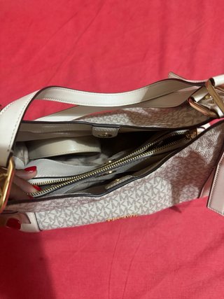 Borsa Michael Kors Crema Dettagli Oro