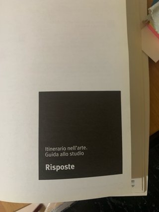 Itinerario nell'arte. Prove di valutazione 1 e Ris
