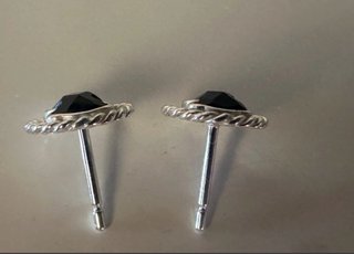 Pendientes y Colgante Tous Oso Negro Plata