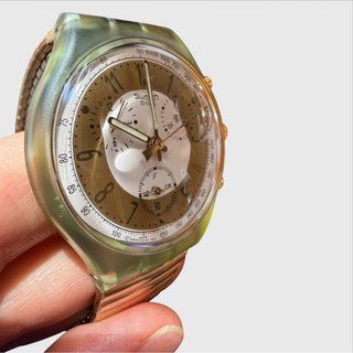 Swatch Chrono Golden Globe SCG100 SCG101 1994