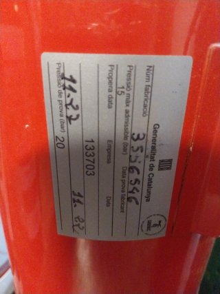 Lote de 9 extintores en vigor