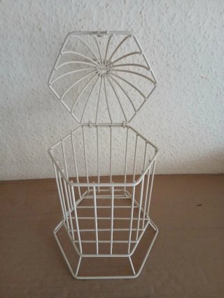 Jaula/Farol Decorativo Blanco