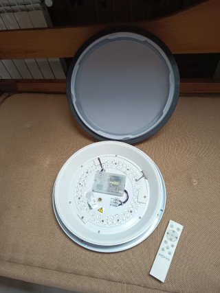 Plafón LED Redondo Negro MANTRA RGB CCT